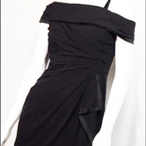 Anne Klein Silk Evening Dress Faux Wrap 8 NWOT